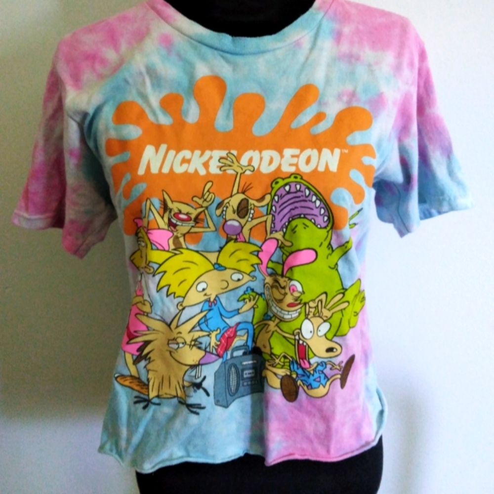 Nickelodeon tye dye crop top